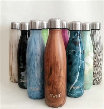 swell木纹保温杯不锈钢可乐瓶大理石运动水壶保龄球水杯定制logo