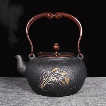 金义堂 复古中式手工茶壶 烧开水养生泡茶铜壶青蛙高档功夫铜茶壶
